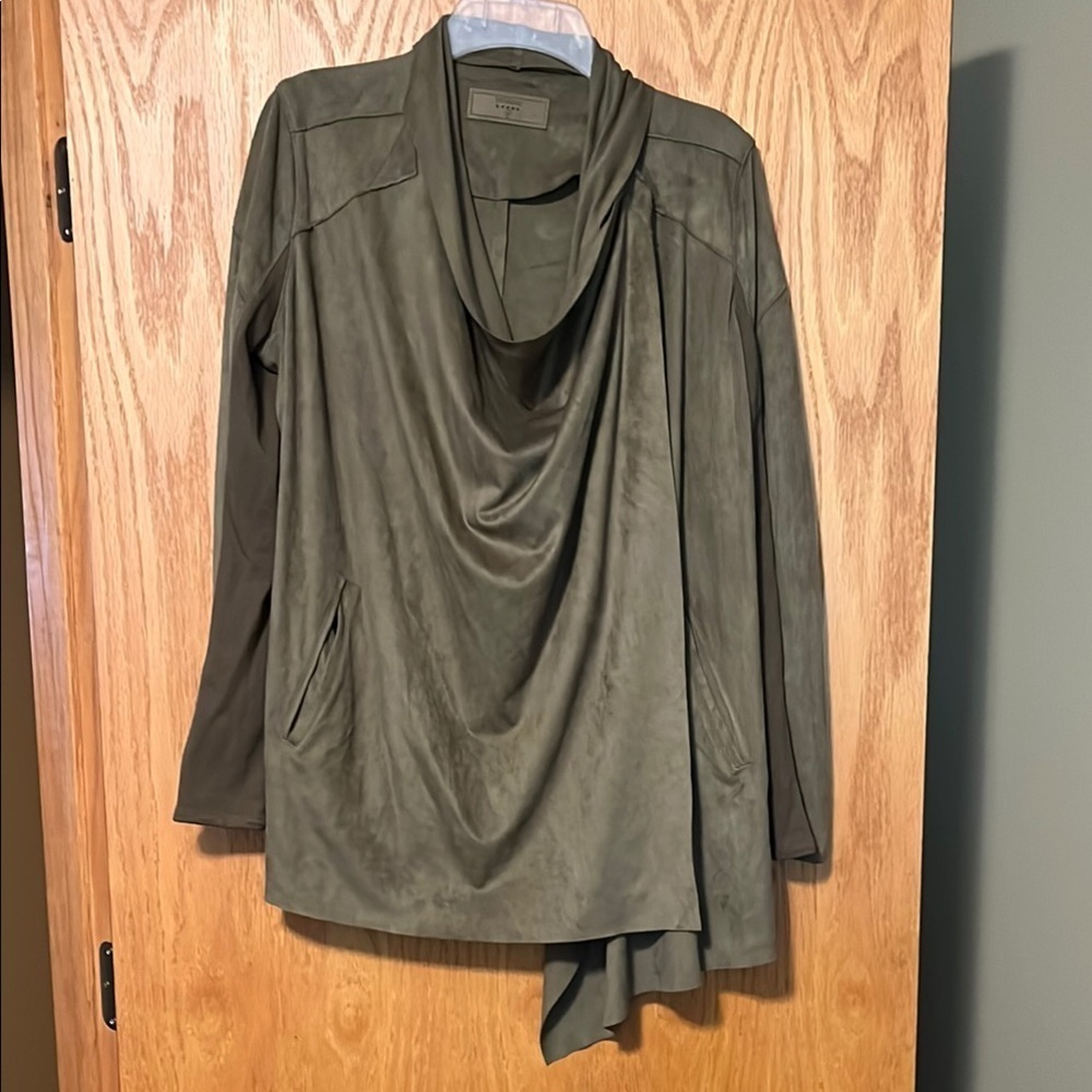 Blank NYC Green Open Front Cardigan - Picture 4 of 11